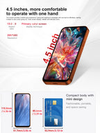 SERVO S45 Pro mini Smartphone Dual SIM Card Android 10.0 4.0'' HD 2000mAh Battery WIFI Bluetooth 4G Small Mobile Phone