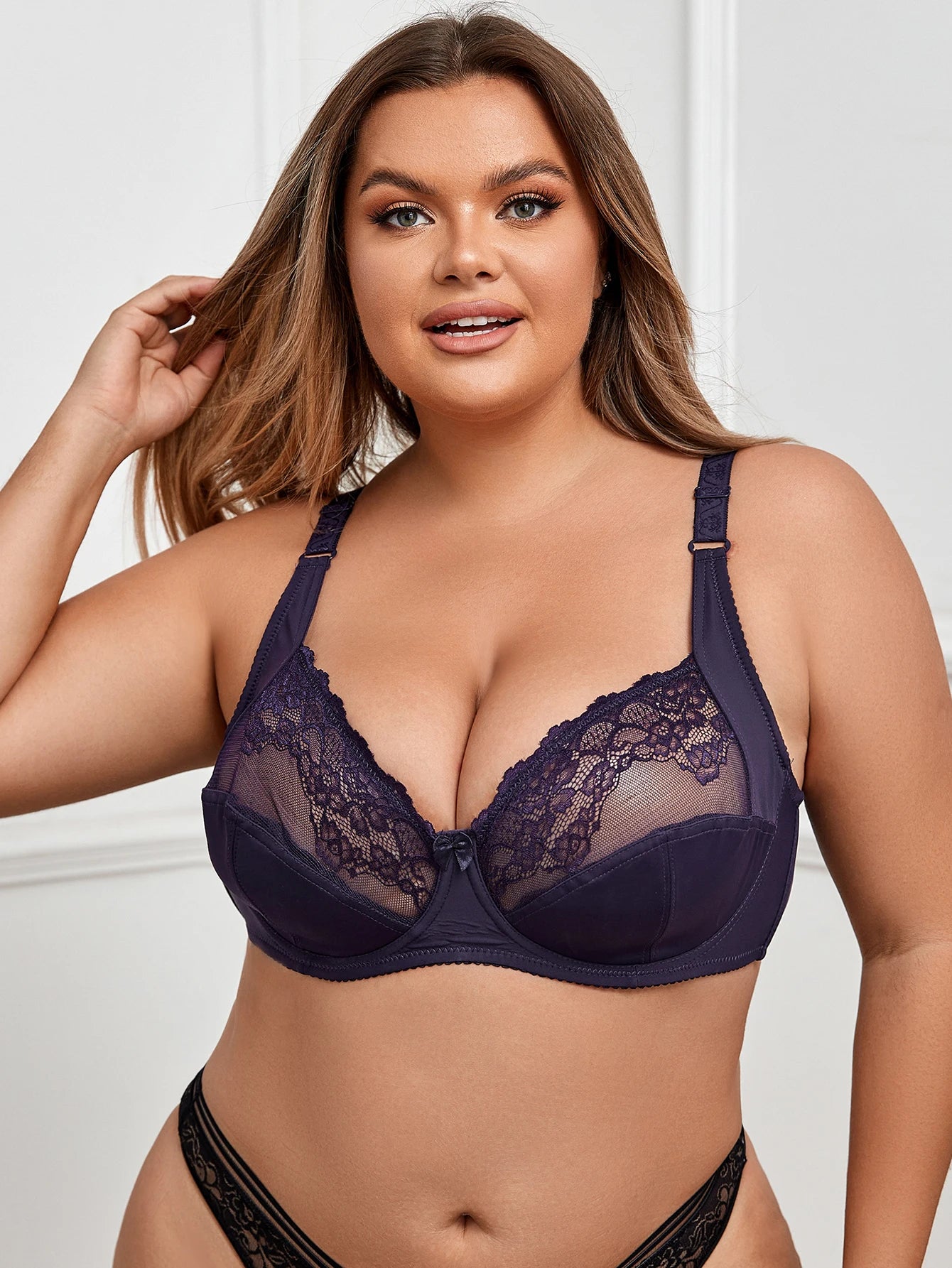 New Plus Size Bras for Women Underwear Super Thin Sexy Lace Brassiere