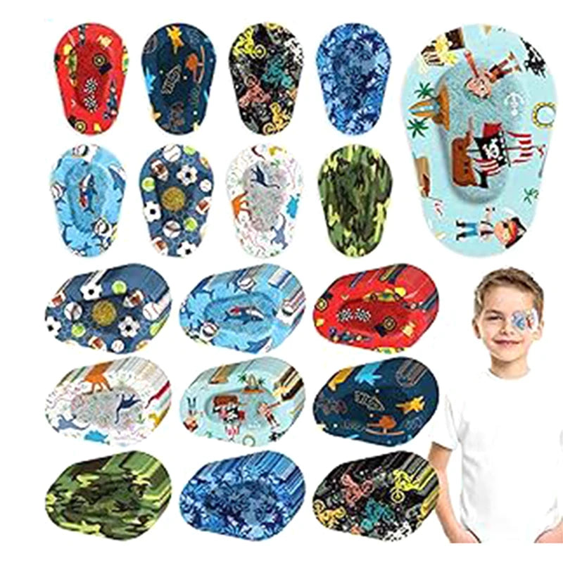 5PCS Protect Eyesight For Kids Girls Boys Vision Care Hot New Amblyopia Eye Patch Adhesive Eye Patches Medical Sterile Eye Pad Main image