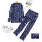 Men's Home Suits Long-sleeved Trousers Suits for Autumn and Winter Pijamas for Men Flannel Plaid Design Pajamas for Men