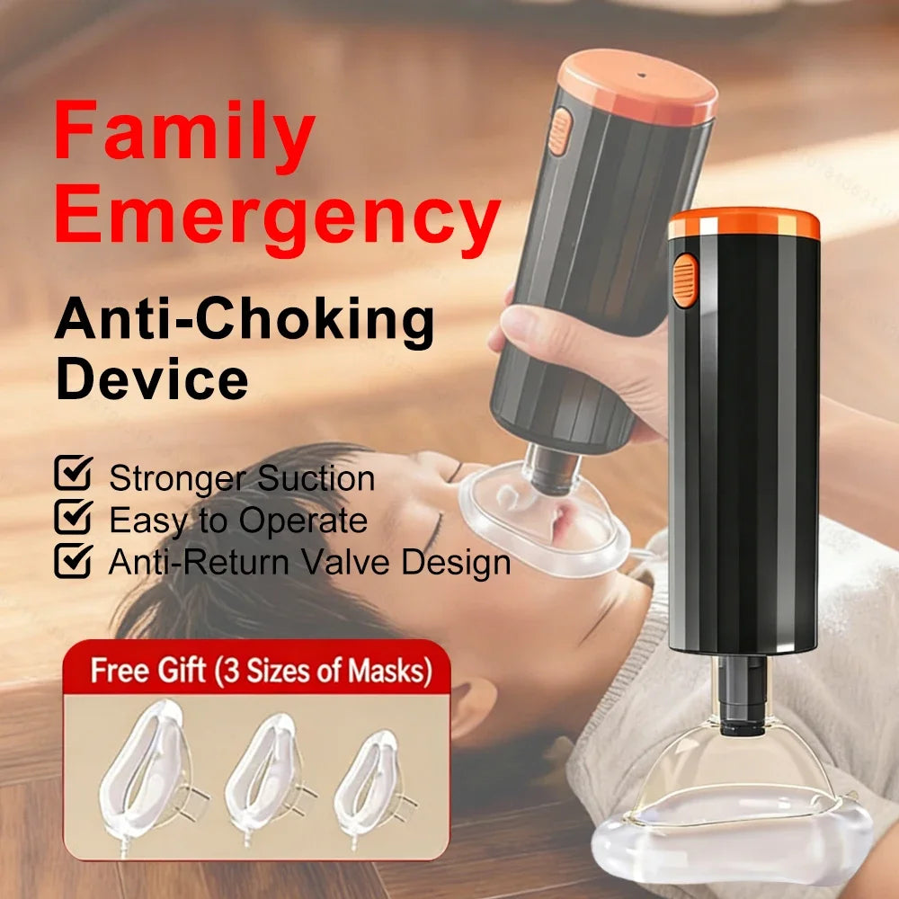 Protable Automatic Anti Asfixia Device,first Aid Kits Choking Rescue Device ,child&adult Emergency Sucker Asphyxia Rescue Tools