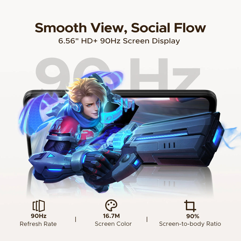 Global Version DOOGEE Note56 X Android Smartphone 16 "battery 6150 mAh 24 Go RAM (3 + 21) 64 Go ROM Phone mobile