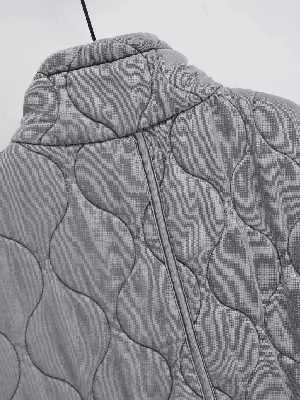 Autumn Winter Women Standing Collar Light weight Sleeveless Cotton Coat Vest Women Pocket Decoration Tank Top