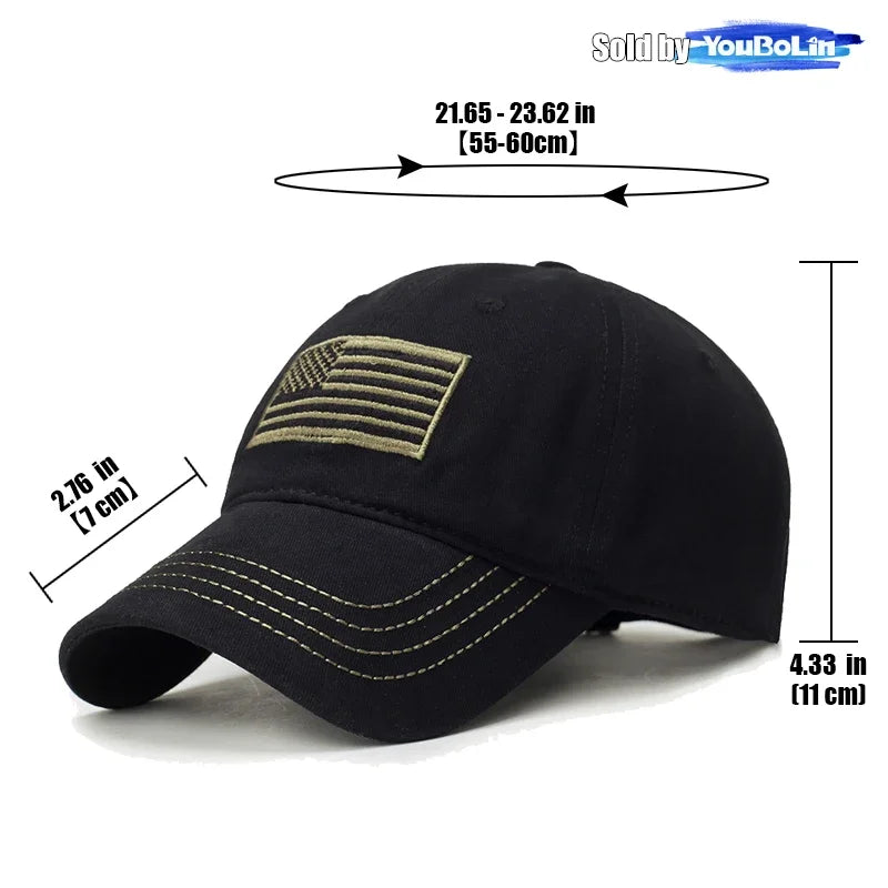 American Standard Men's Baseball Cap Four Seasons Outdoor Leisure Sun Hat Outdoor Fishing Hat