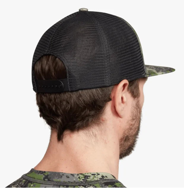 Mens Hunting Hat Camouflage Structured Mesh Baseball Cap Adjustable Classic Mens Fishing Outdoor Sports Hat Breathable