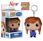 New FUNKO Keychains Disney Demona Princess Bella Ariel Alice Anna Elsa Bell Jack Sally stitch Action Figure Toys Ornaments