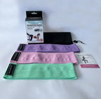 Fabric Resistance Hip Booty Bands Glute Thigh Elastic Workout Squat Circle Stretch Fitness Strips Loops Yoga Gym Equipment 3Pcs