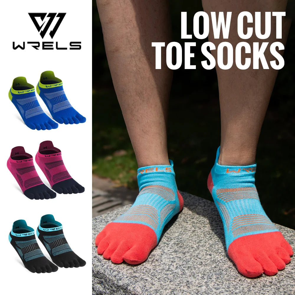 WRELS Toe Socks Running Socks for Men Women Athletic Breathable Five Finger Socks High Performance Athletic  Five Toe Socks Secondary image
