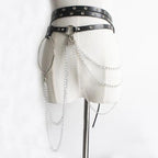 Summer Fashion Short Skirts New Sexy Women Gothic Punk Irregular Skirts Solid Color Drawstring Tie-Up Ruched Ruffles Mini Skirt