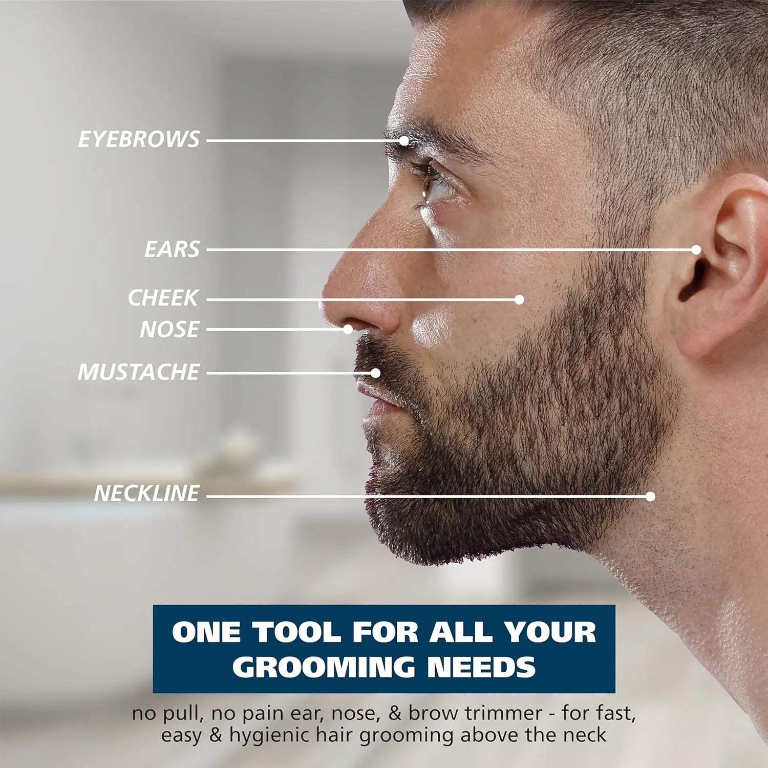 Kemei 4in1 grooming kit nose trimmer beard trimer for men electric eyebrow nose hair trimmer nose and ears machine rechargeable