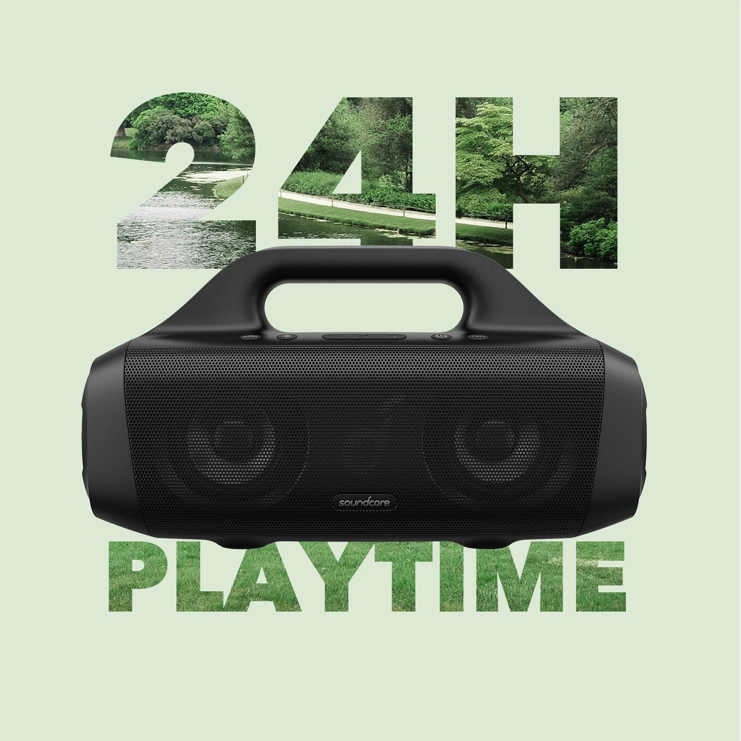 Anker Soundcore Motion Boom Outdoor Bluetooth loudspeaker with Titanium Audio drivers BassUp Technology IPX7 Water Protection 24-S