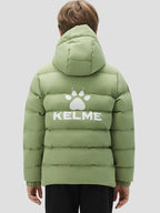 Kelme Children's Warm Cotton Jacket Winter Football Training Cotton Jacket Student Sports Down Jacket Coat