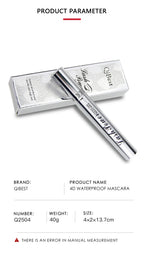 QIBEST 4D Black Mascara Waterproof Lengthening Curling Eye Lashes Rimel Mascara Silk Fiber Women Mascara Extra Volume 5g Makeup