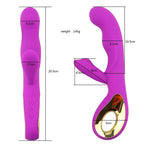 Suitable for women 2-in-1 vibrator 10 frequency dildo for women vaginal clitoris sucking vibrating masturbator adult products