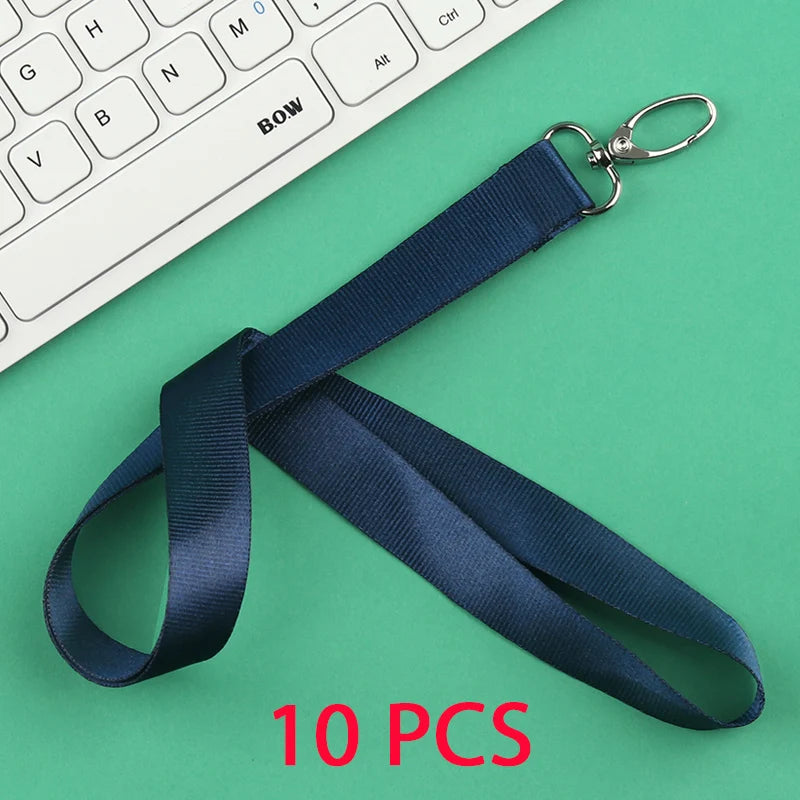10 Pcs/lot Custom logo lanyard Neck Rope Keychain Personal Print With My Logo Company Name Wholesale of customized Landyard