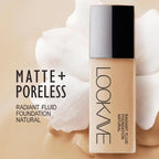 1Pcs Liquid Foundation Long Lasting Full Coverage Matte Cream CC Foundation Makeup Concealer Natural Liquid Base Moisturizing