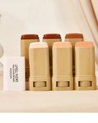 Bronze Foundation Stick Serum Boosted Skin Tint Silky Texture Moisturizing Coverage Concealer Base Even Skin Tone Makeup