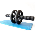Silent Dual-Wheel Abdominal Roller - Made of Pvc and Stainless Steel, Suitable for Core Strength Training and Fitness Enthusiasts, Abdominal Muscle Roller, Exercise Equipment