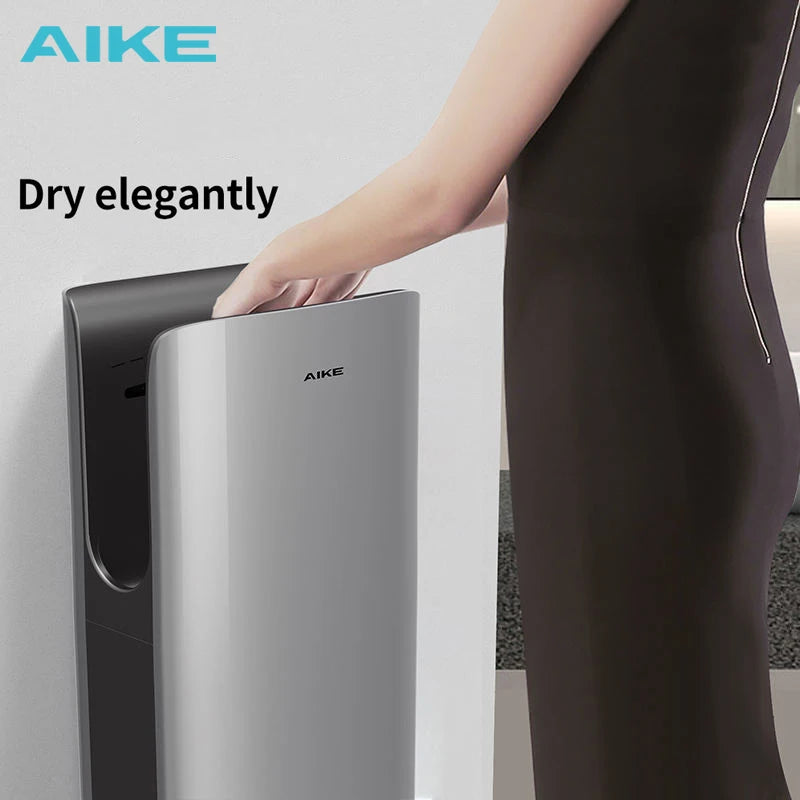 AIKE New Vertical Hand Dryer Slim, HEPA Filtered Jet Hand Dryer for Bathroom,110-220V,Model AK2065