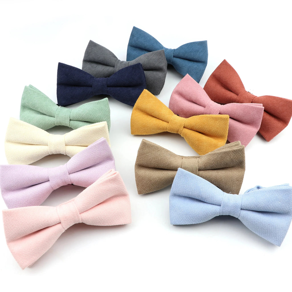 NEW Macarons Suede Bow Tie Adult Child Solid Color Men Bow Tie Super Soft Suede Classic Shirts Bowtie Bowknot