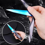Tactical Shooter Foldable Butterfly Blade - 3D Engraved Collectible Toy Portable Melee Gear for Cosplay/Gaming Accessory Gifts