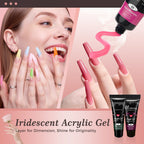 Poly Gel Nail Colors: 12 Colors Nail Extension Gel Kit Bright Rainbow Pink Purple Blue Color Collection Poly Gel Nail Kit