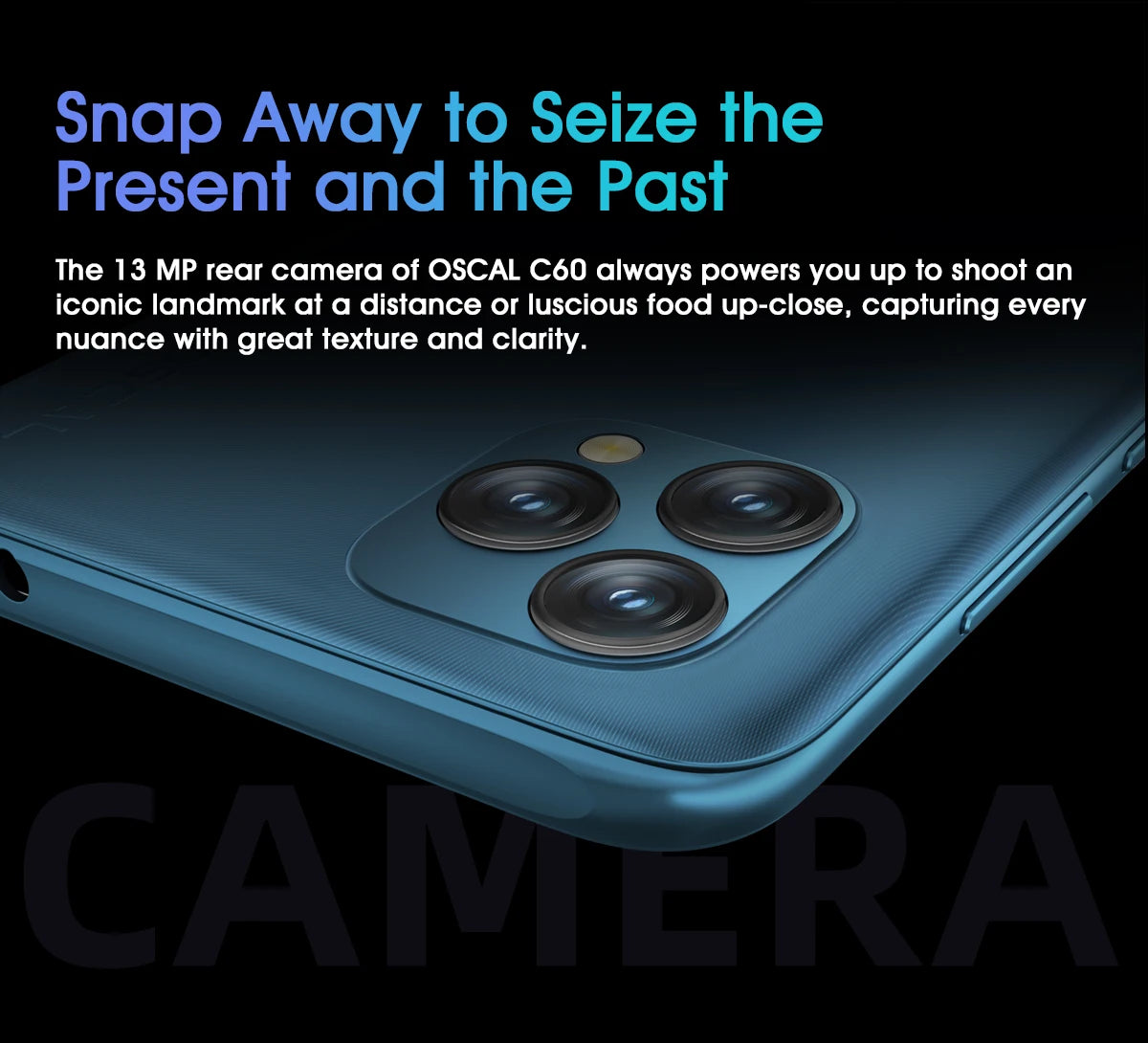 BLACKVIEW 2022 New Oscal C60 Smartphone 6.528 Inch 4GB+32GB 4780mAh 13MP + 5MP Camera Android 11 Mobile Phone With 3 Card Slots