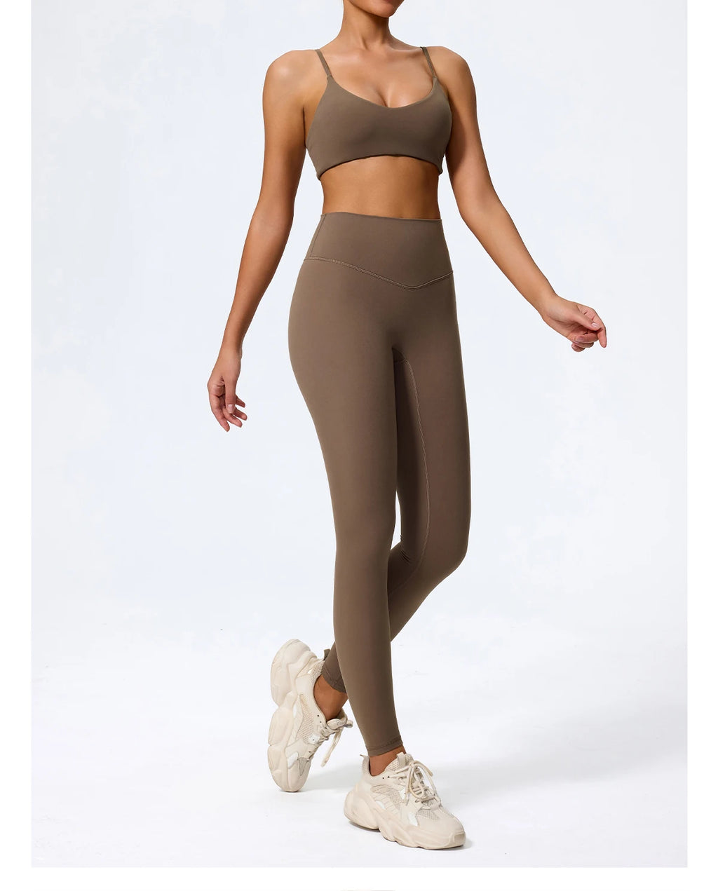 Hearuisavy Summer Super-Soft 2Pcs Women's Running Sports Shorts Set Breathable Fitness Yoga Bra Casual Push Up Workout Crop Top