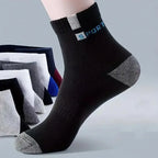 5Pairs Bamboo Fiber Summer Spring Men Socks Breathable Cotton Sports Sock Breathable Deodorant Business Socks Plus Size 39-45