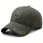 Outdoor Men's Camouflage Hat Trendy Embroidered Baseball Cap UV Protection Sun Hat Peaked Cap Military Cap For Fishing Hiking