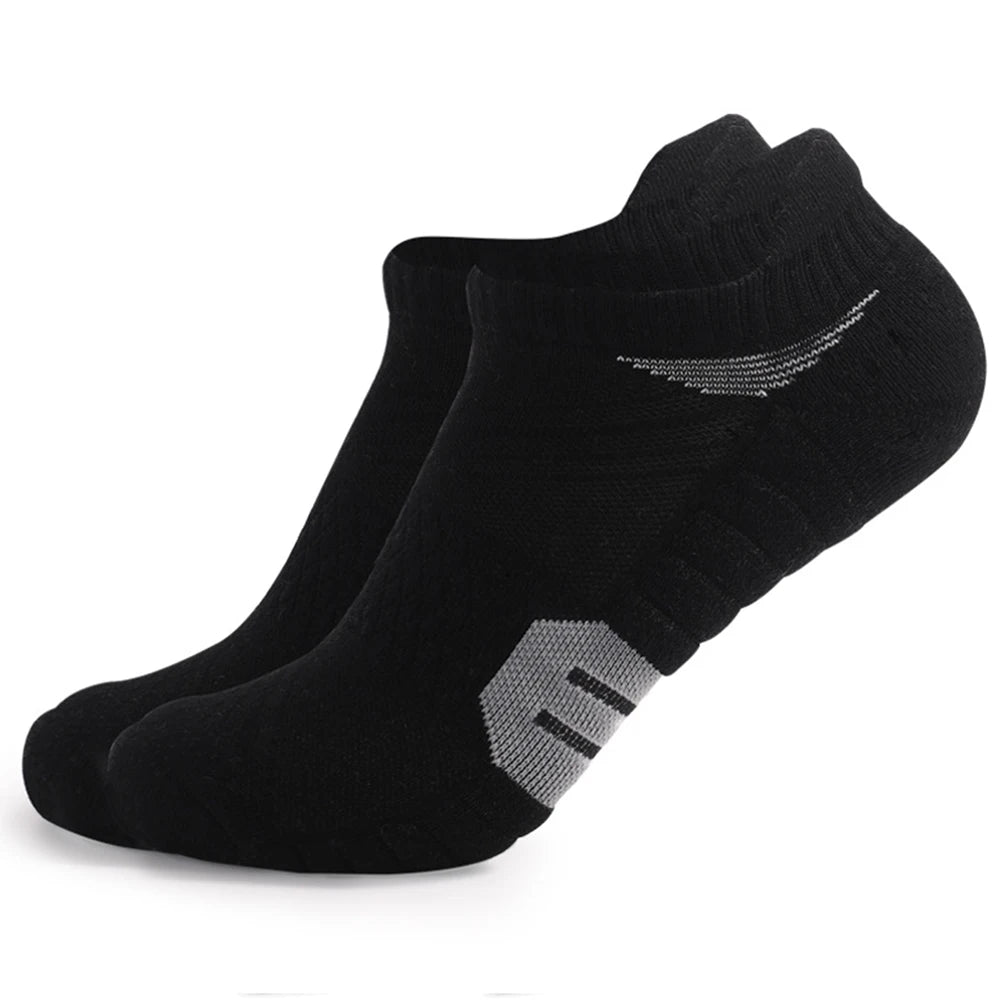 1 PAIRS Towel Bottom Hiking Socks Men Women Cotton Sock Short Running Sport Socks Breathable Deodorous Socks Plus Size EUR 35-50