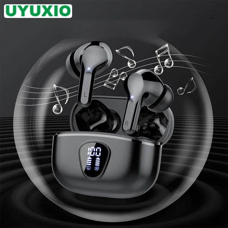 New Wireless Earbuds HiFi Stereo Headphones BT5.3 with ENC Noise Cancelling 48H LED Display Ear Buds IP7 Waterproof Earphones Main image