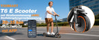 TODIMART T6 ABE e-scooter with road approval, 30 km, 350W, inch tires, Dual shock absorbers, e-scooter for adults