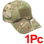 Tactical Camo Baseball Cap Adjustable Military Hat Special Forces Style Baseball Cap Outdoor Sun Protection Camouflage Hat