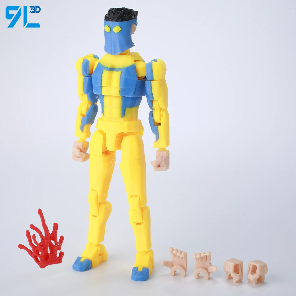 9L3D Printed Deadpool Wolverine Batman Spider-Man Venom Action Figures Dummy13 Lucky13 T13  Anime Model Toys Collectors Gifts