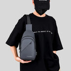 Men's Fashionable Casual Chest Bag Outdoor Cycling Waterproof Durable Sports Backpack Trendy Versatile Portable Crossbody Bag