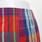 High Quality Brand 4-Pack Men's Boxer Shorts Woven Cotton 100% Classic Plaid Combed Male Underpant Loose Breathable Oversize
