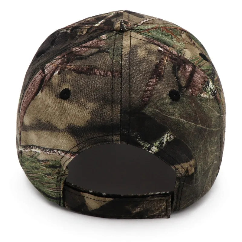 Custom Print Embroidery Outdoor Jungle Fishing Baseball Hat Cap Man Camouflage Hunting Hats Cotton Casquette Trucker Dad Caps
