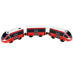 Wooden Train Toys Train Track Magnetic Set Electric Car Locomotive Diecast Slot Fit All Wood Brand Biro Railway Tracks For Kids