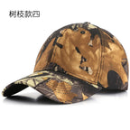 Baseball Cap Leaf Biomimetic Camouflage Hat Outdoor Wild Training Camouflage Mountain Climbing Hat Fishing Sunshade Cap