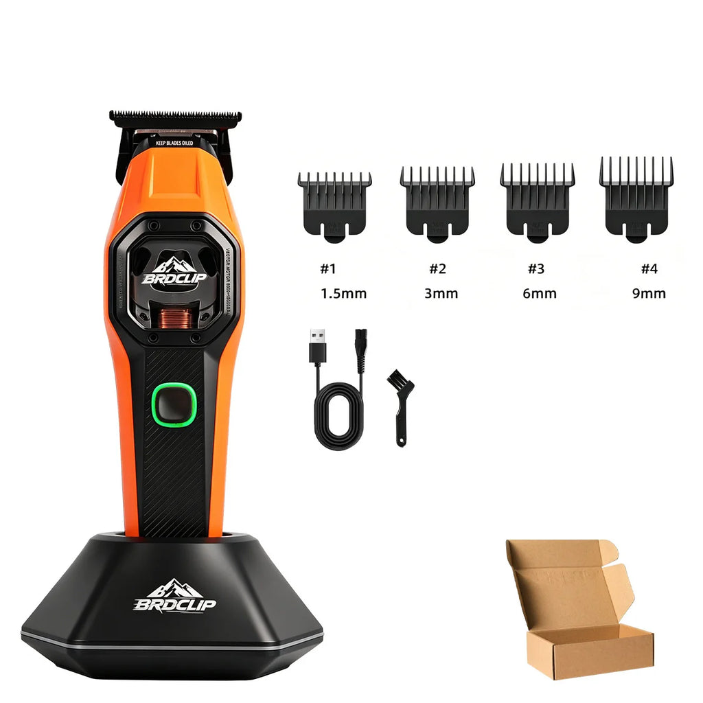 New Professional BRDCLIP Salon Barber Kit vector motor Hair Clipper 7800-13000RPM Trimmer 8000-13000RPM Metal body 2603 Shaver