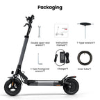 iScooter W9 Electric Scooter for Adults 1000W Motor 48V14AH Battery Foldable E-scooter 10 Inch Tire All-Terrain EScooter