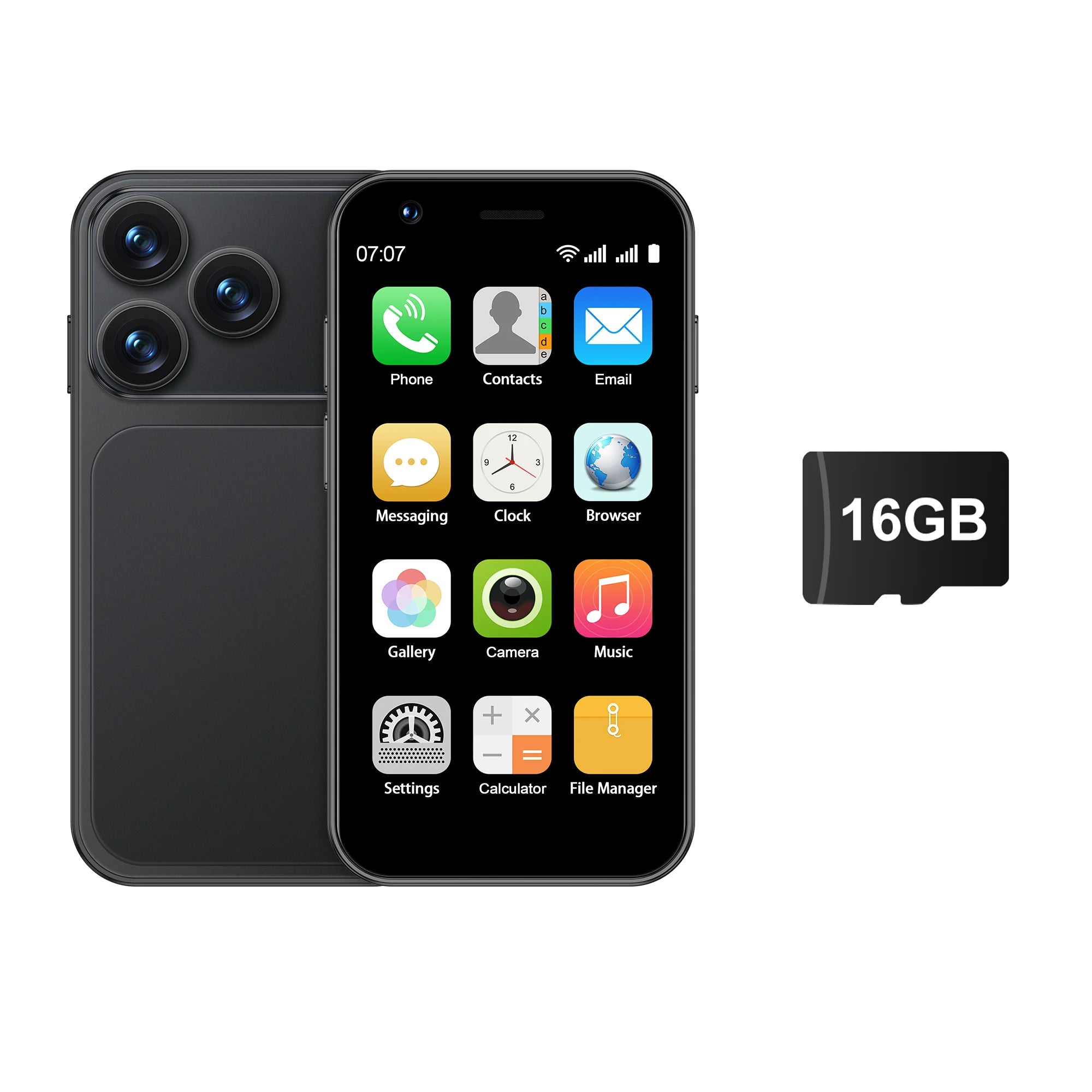 SERVO 18SE MINI Android Smartphone 3G WCDMA Dual SIM Card 2GB+16GB Play Store Face Unlock GPS WiFi Hotspot 3.0" Small Cellphone