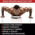 Tribulus Terrestris 5000mcg Extract 96% Saponins - Testosterone Booster Transdermal Patches, 30 Patches