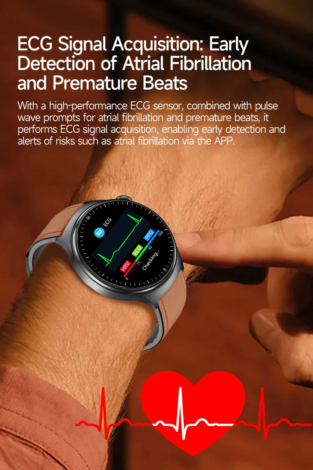 New Accurate ECG Smart Watch Blood Lipids Five Viscera Health Check Body Temperature BT Call Sports Smart Watches For Men 2026