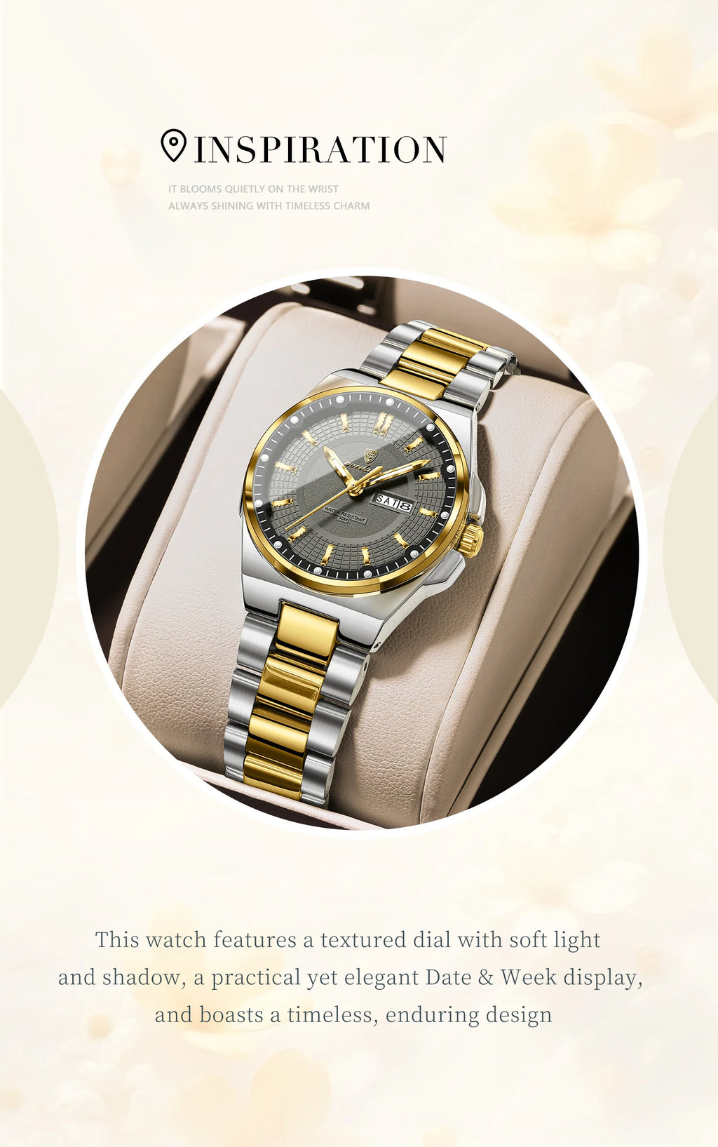 POEDAGAR Fashion Ladies Watch Top Elegant Week Date Woman Clock Quartz Stainless Steel Luminous Waterproof Women's Watches Reloj