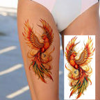 1 Sheet Unique Watercolr Lion Tiger Animals Temporary Tattoos Long Lasting Waterproof Fox Owl Fake Tattoo Sticker Body Art Tatoo