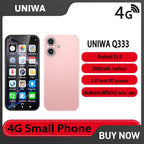 UNIWA Q333 4G 3.58 Inch Mini HD Smartphone 3GB RAM 64GB ROM 2000mAh Mobile Phones BT 5.0 Google Play Store Face ID Small Phone