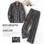 Men's Home Suits Long-sleeved Trousers Suits for Autumn and Winter Pijamas for Men Flannel Plaid Design Pajamas for Men