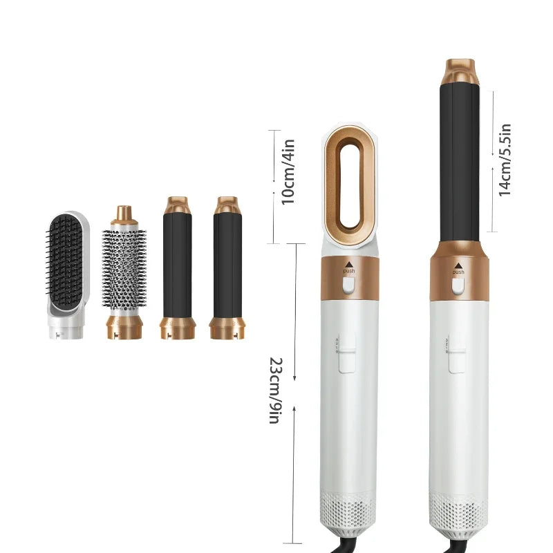 5 in 1 Hair Dryer Brush Hot Comb Set Professional Curling Iron Hair Straightener Styling Tool For Professional Hair Dryer